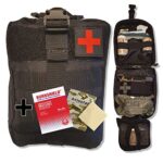 Troja Tactical IFAK Erste Hilfe Trauma Set 18 teilig in Hüfttasche medizinisches Notfallset militärische Bauchtasche Gürteltasche mit israelischer Bandage  