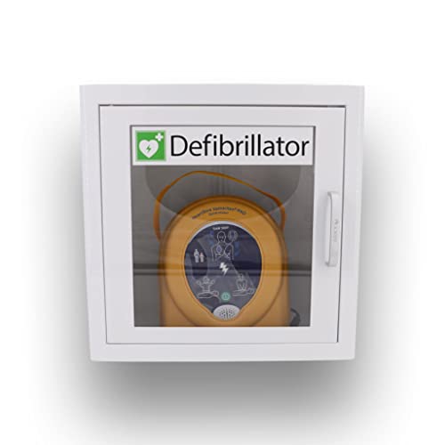 Notfallretter.de® Set Defibrillator AED PAD360P mit Metallwandkasten & Standortwinkel  